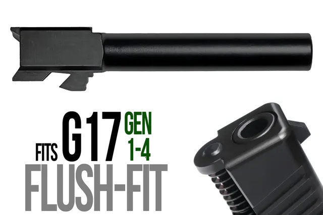 Glock 17 Flush Fit Barrel 9mm – Black