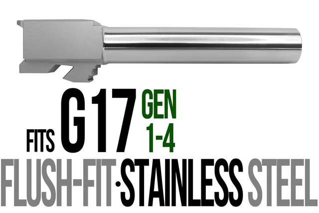 Glock 17 Flush Fit Barrel 9mm – Stainless