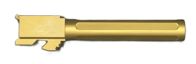 Glock 17 Barrel 9mm – Flat Fluted Gold