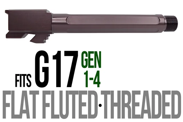 Glock 17 Threaded Barrel 9mm – Flat Fluted Plum