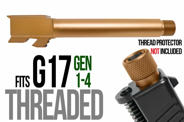 Glock 17 Threaded Barrel 9mm – Copper