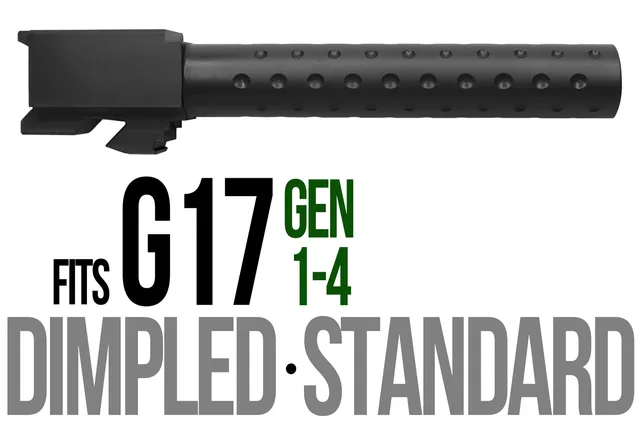 Glock 17 Barrel 9mm – Golf Ball Dimpled Black