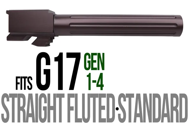 Glock 17 Barrel 9mm – Straight Fluted Plum