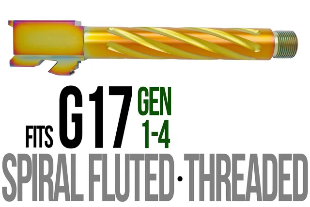 Glock 17 Threaded Barrel 9mm – Thick Spiral Chameleon