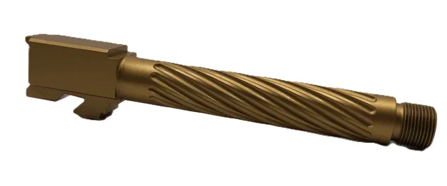 Glock 17 Threaded Barrel 9mm – Thin Spiral Gold