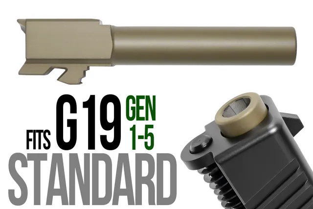 Glock 19 Barrel 9mm – Dark Earth