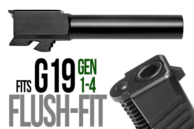Glock 19 Flush Fit Barrel 9mm – Black