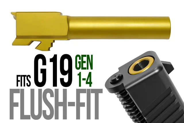 Glock 19 Flush Fit Barrel 9mm – Gold