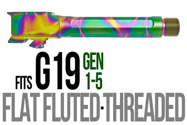 Glock 19 Threaded Barrel 9mm – Flat Fluted Python