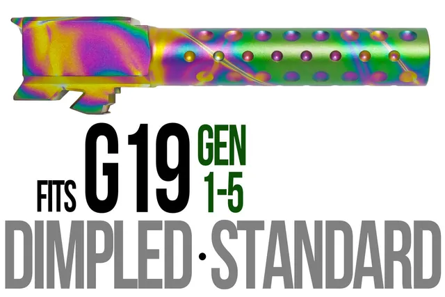 Glock 19 Barrel 9mm – Golf Ball Dimpled Python