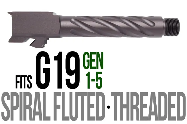 Glock 19 Threaded Barrel 9mm – Thick Spiral Plum