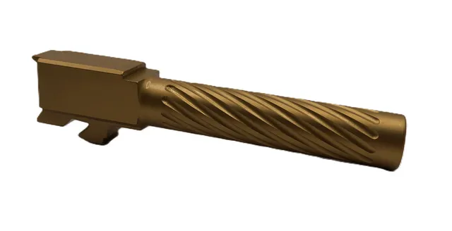 Glock 19 Barrel 9mm – Thin Spiral Gold