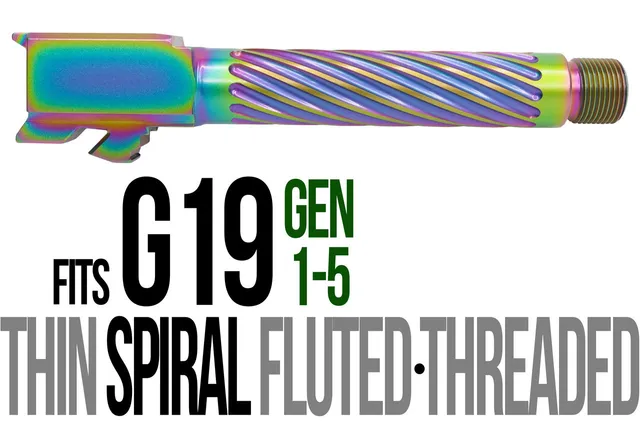 Glock 19 Threaded Barrel 9mm – Thin Spiral Radio Active