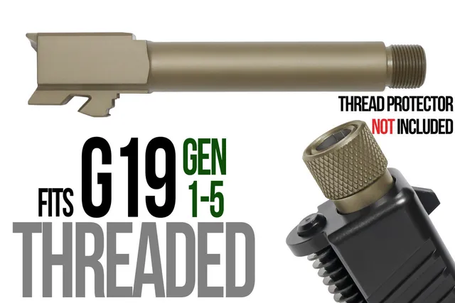 Glock 19 Threaded Barrel 9mm – Dark Earth