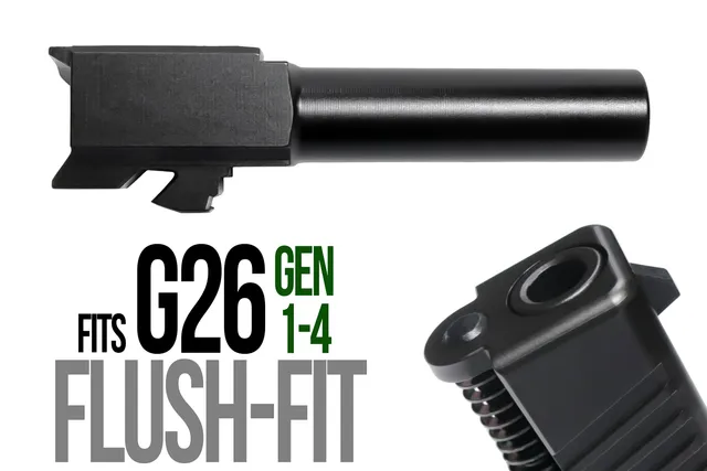 Glock 26 Flush Fit Barrel 9mm – Black