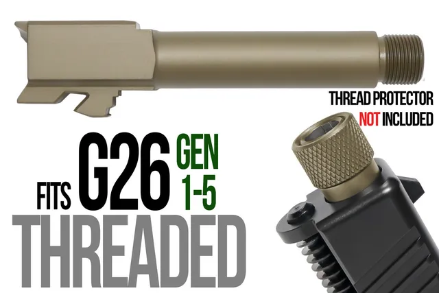 Glock 26 Threaded Barrel 9mm – Dark Earth