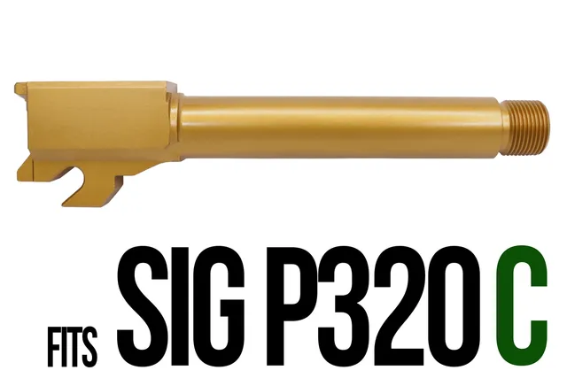 SIG P320 Threaded Barrel 9mm – Gold 4.625"