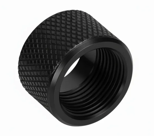 1/2x28 Thread Protector – Knurled Black