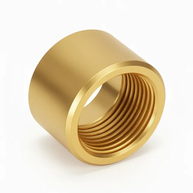 1/2x28 Thread Protector – Smooth Gold