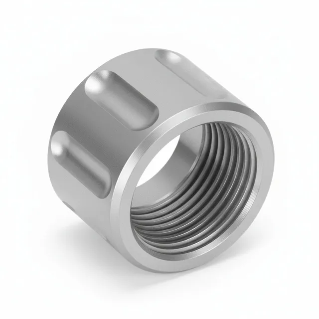 1/2x28 Thread Protector – Straight Fluted Stainless