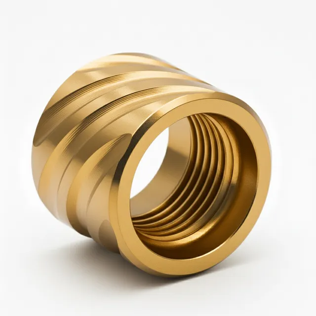 1/2x28 Thread Protector – Thick Spiral Gold