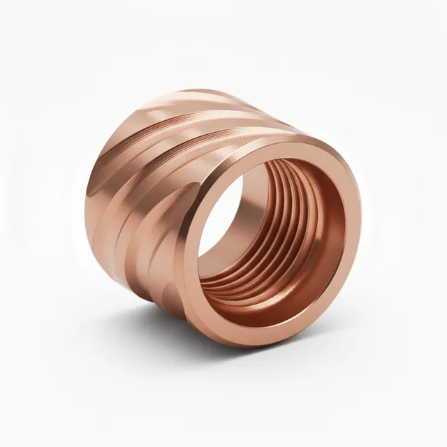 1/2x28 Thread Protector – Thick Spiral Rose Gold