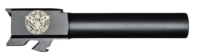 In God We Trust - Guns Are Just Backup Logo Glock 19 Barrel