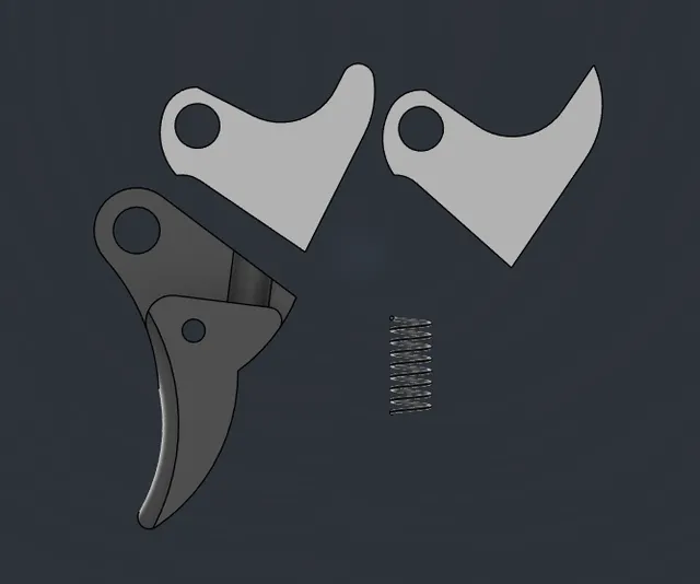 Glock Trigger – Stainless V2 Curved