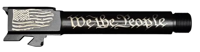 We the People Logo Glock 19 Threaded Barrel 9mm – Black